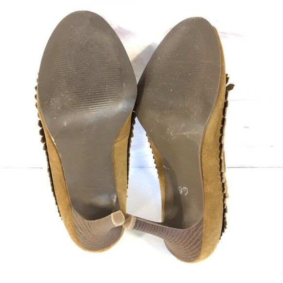 Mia Womens Hannah Classic Pumps Brown Suede Slip On Tassel Shoes 7.5 M - Picture 5 of 9